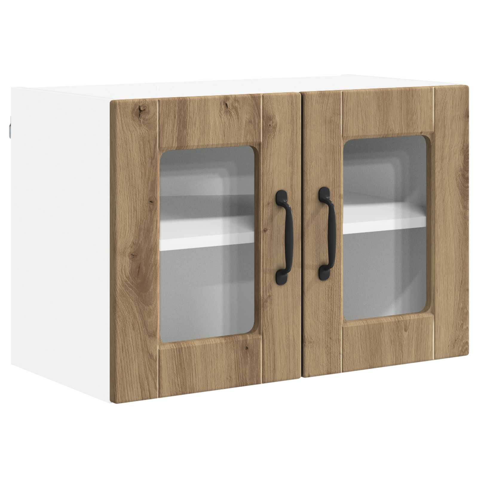 Zidni stakleni ormarić Umjetnički hrast 60 x 31 x 40 cm
