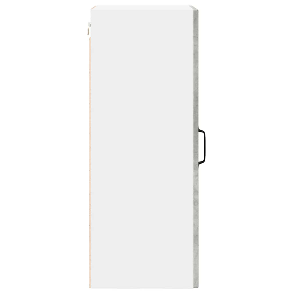 Zidni stakleni ormarić 2 pcs Betonski sivi 40 x 31 x 80 cm