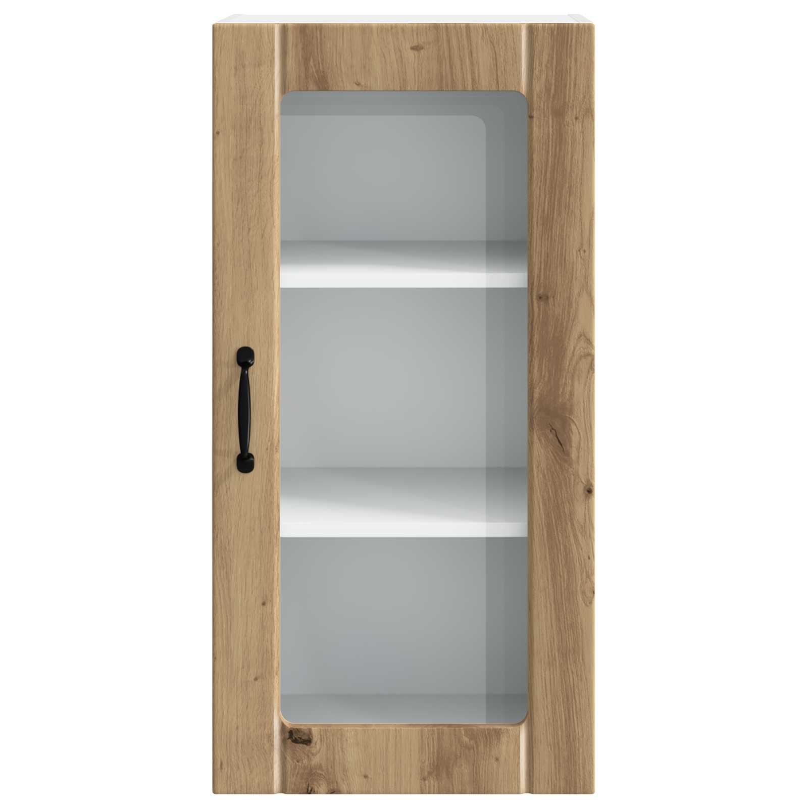Zidni stakleni ormarić Umjetnički hrast 40 x 31 x 80 cm