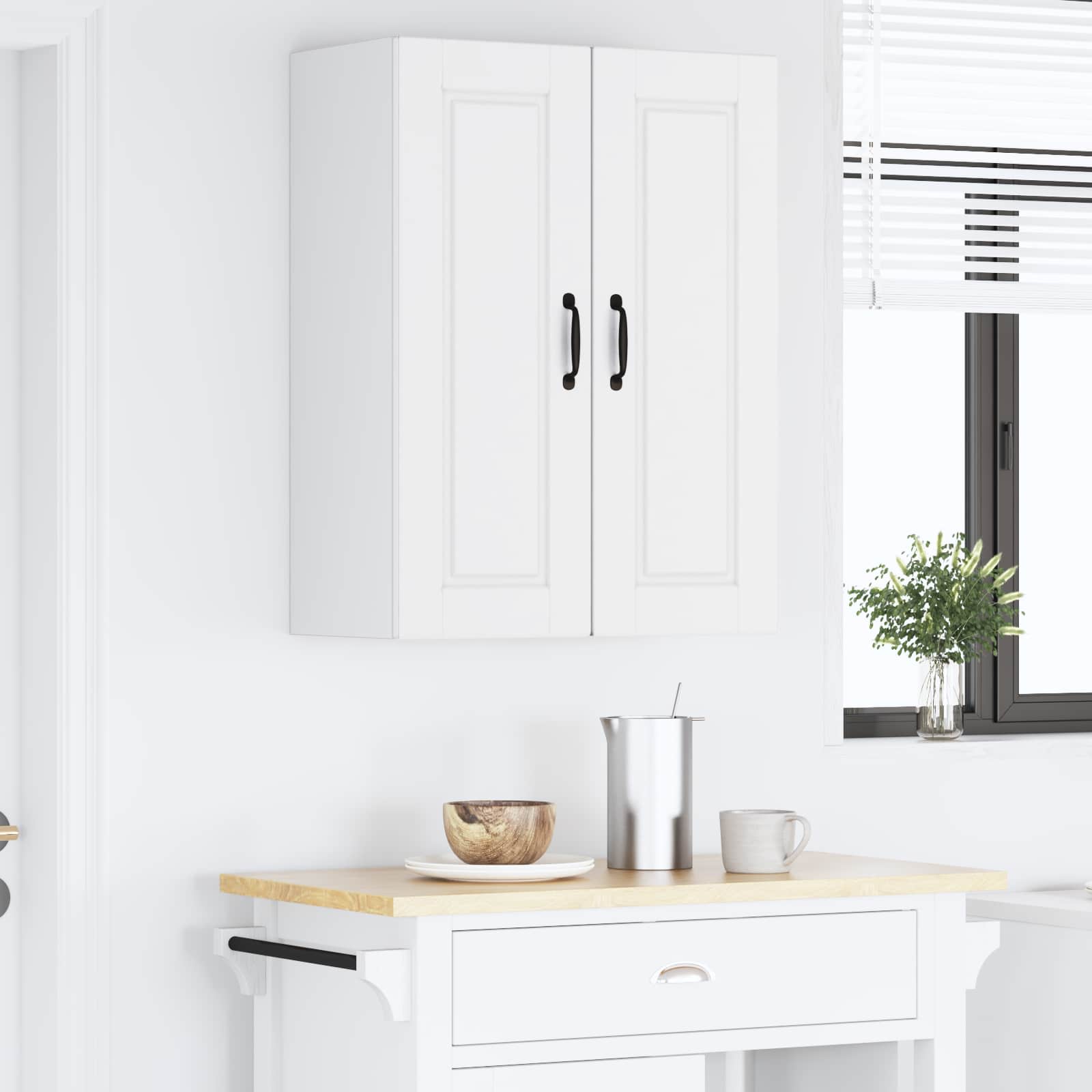 Ormar za Zid 2 pcs Bijelo 30 x 31 x 80 cm Konstruirano drvo