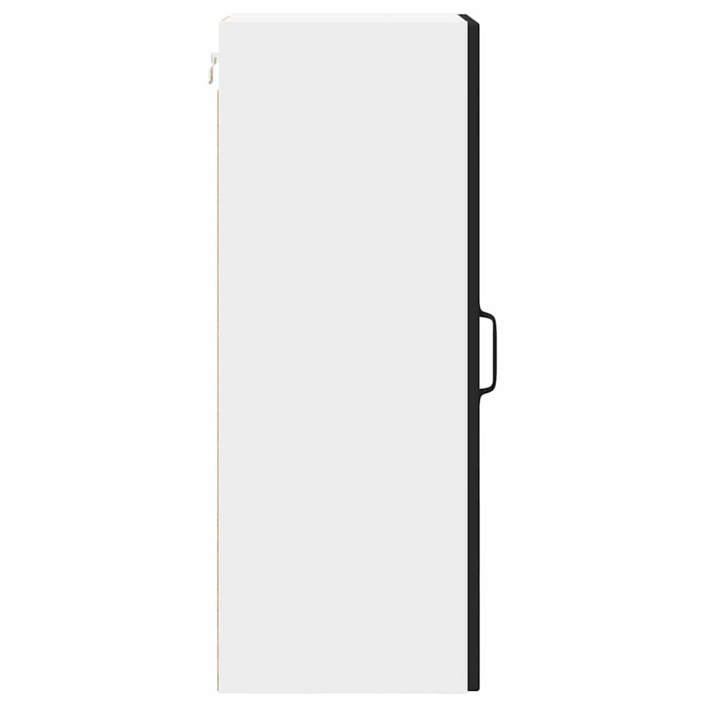 Ormar za Zid 2 pcs Crna 30 x 31 x 80 cm Konstruirano drvo