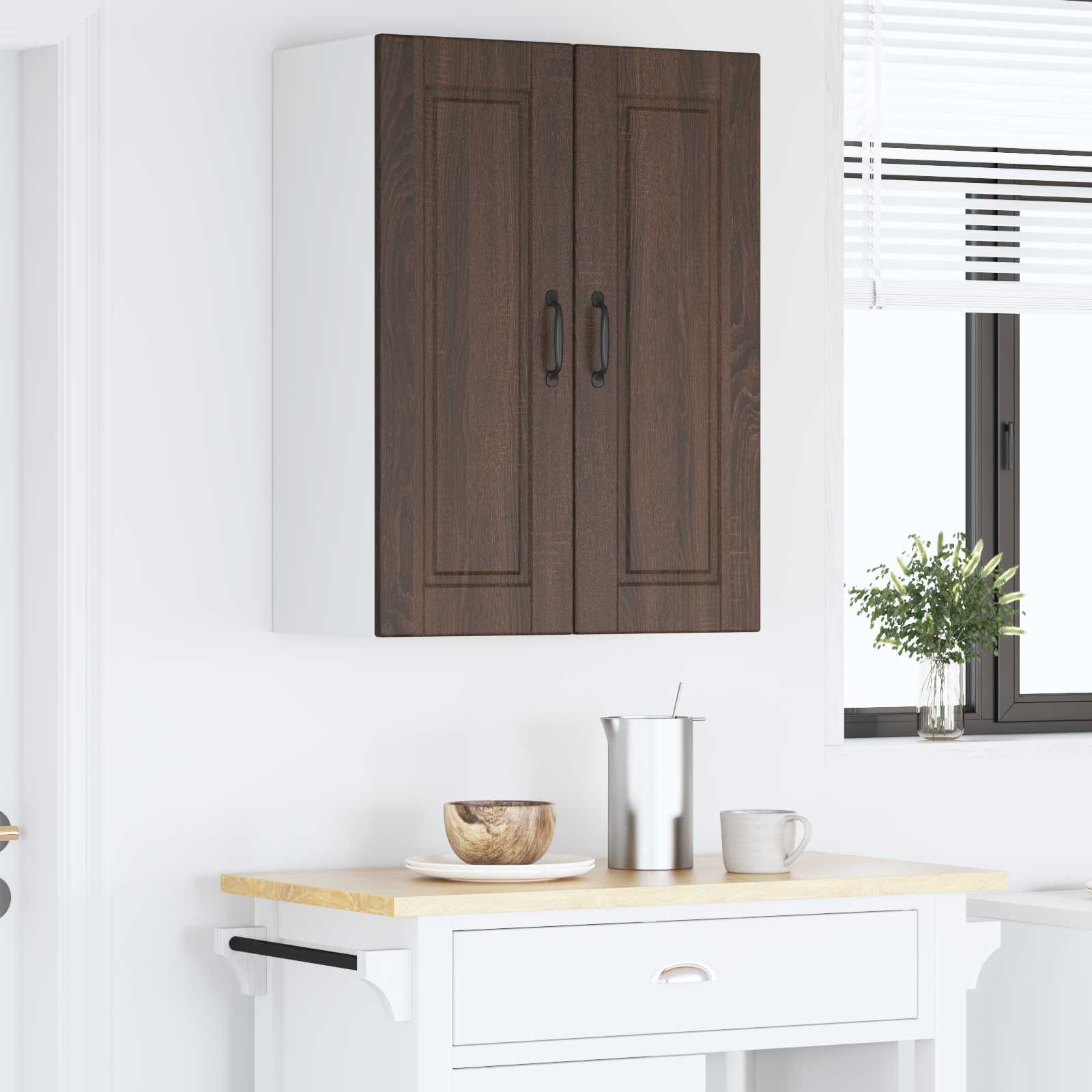 Ormar za Zid Smeđi hrast 60 x 31 x 80 cm Konstruirano drvo