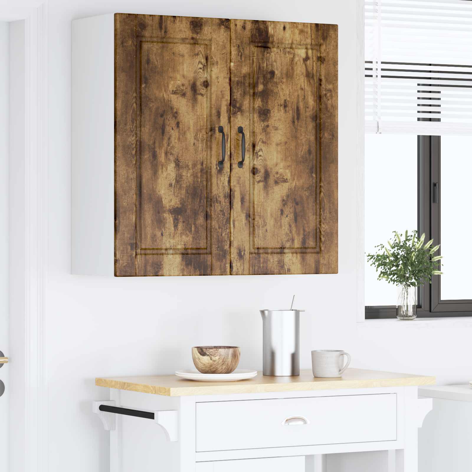 Ormar za Zid Dimljeni hrast 80 x 31 x 80 cm Konstruirano drvo