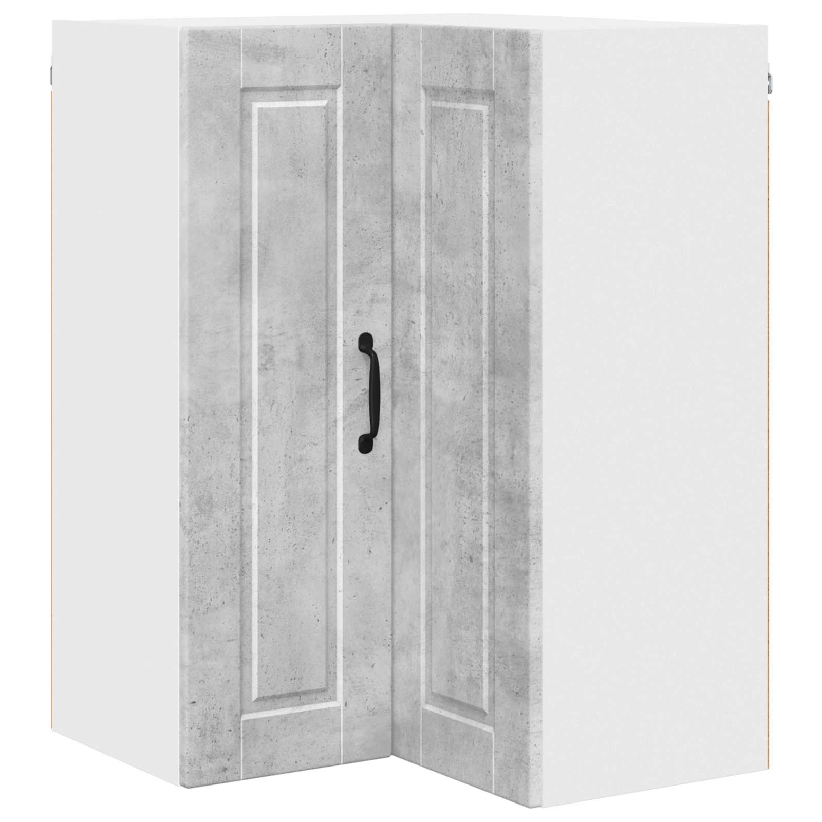 Zidni kutni ormar Betonski sivi 57 x 57 x 80 cm