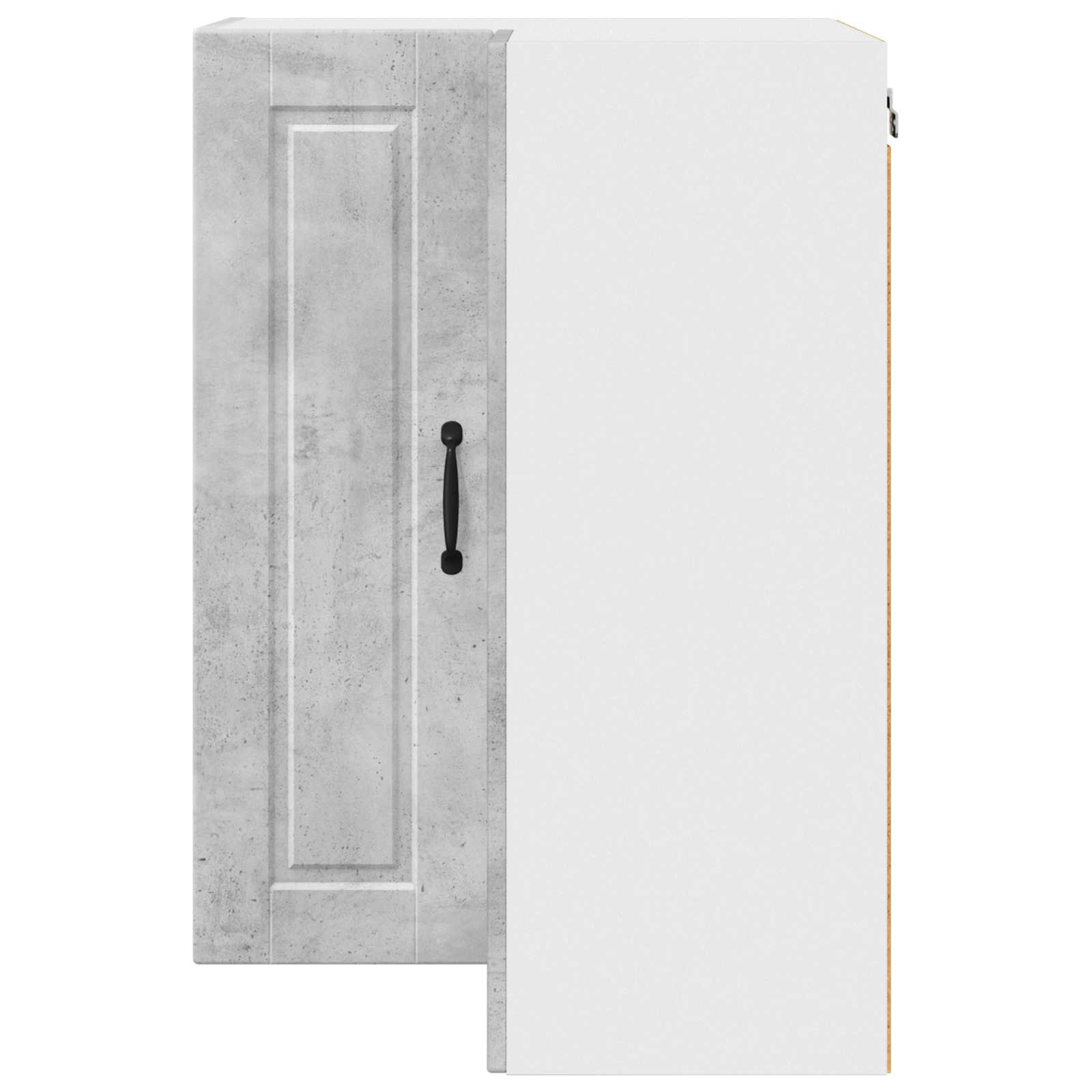Zidni kutni ormar Betonski sivi 57 x 57 x 80 cm