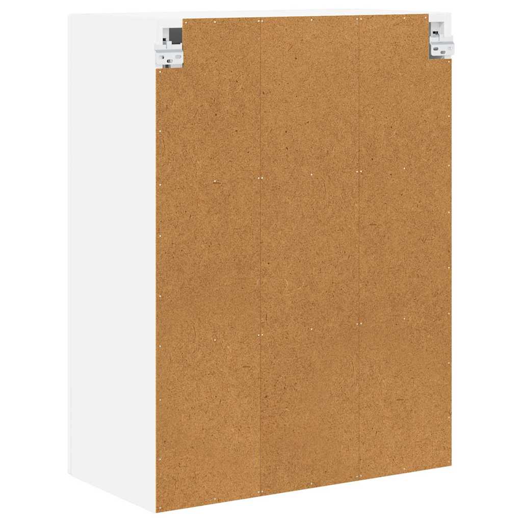 Zidni stakleni ormarić Bijelo 60 x 31 x 80 cm Konstruirano drvo