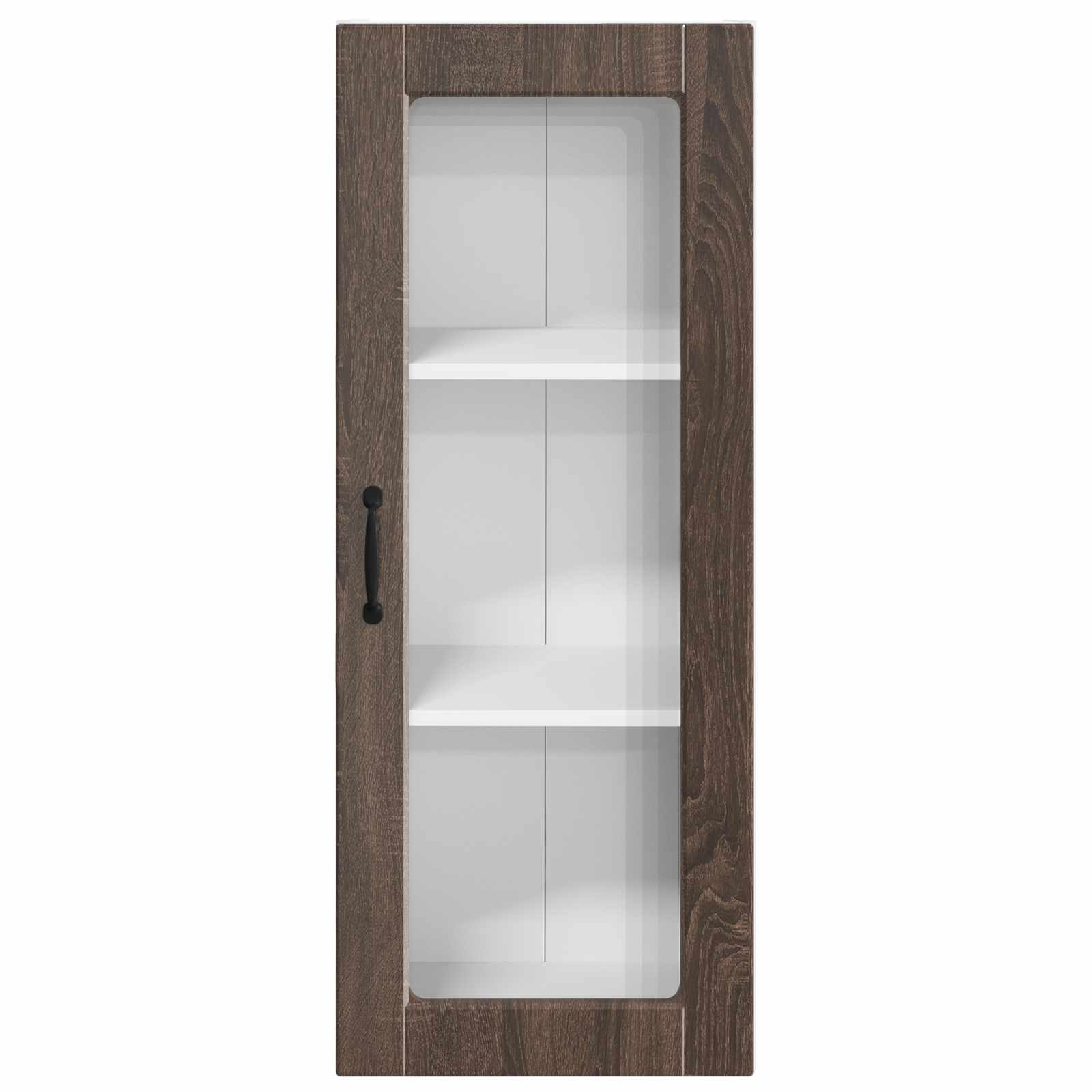 Zidni stakleni ormarić Smeđi hrast 40 x 31 x 100 cm