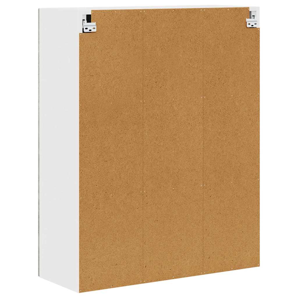Zidni stakleni ormarić Betonski sivi 80 x 31 x 100 cm