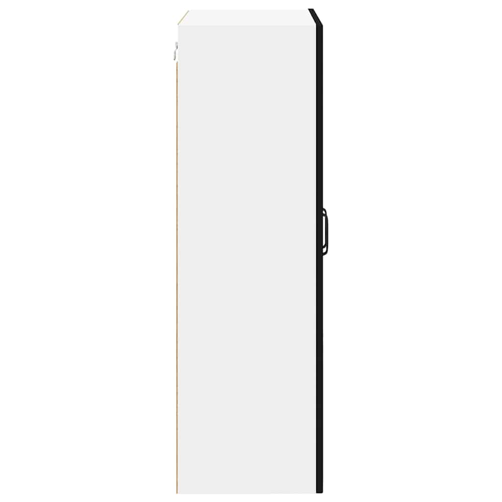 Zidni stakleni ormarić Crna 60 x 31 x 100 cm Konstruirano drvo