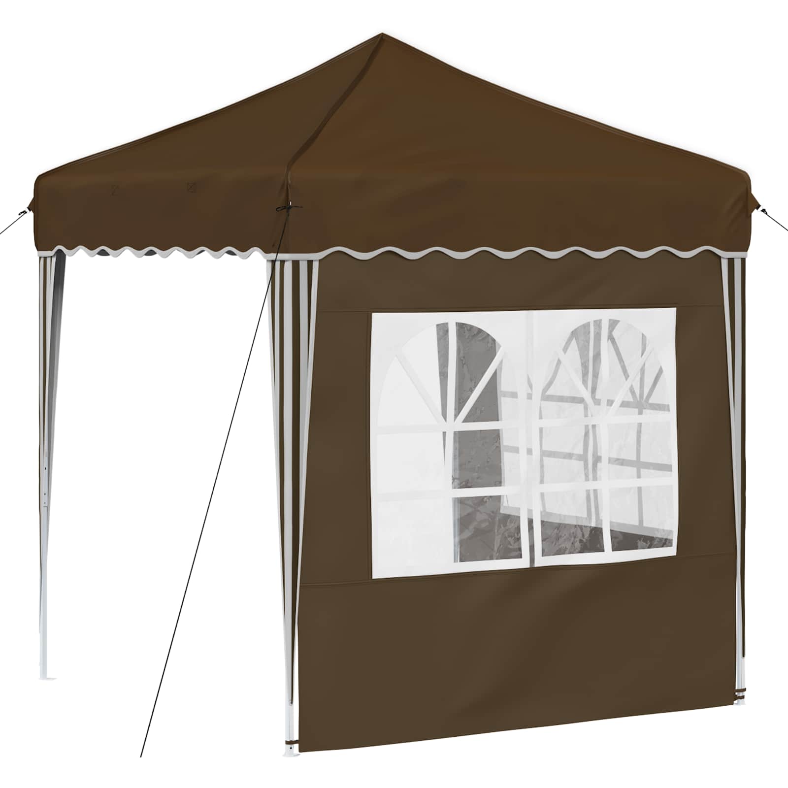 Rastezljivi šator za zabave 195 x 195 x 245 cm Sivosmeđa
