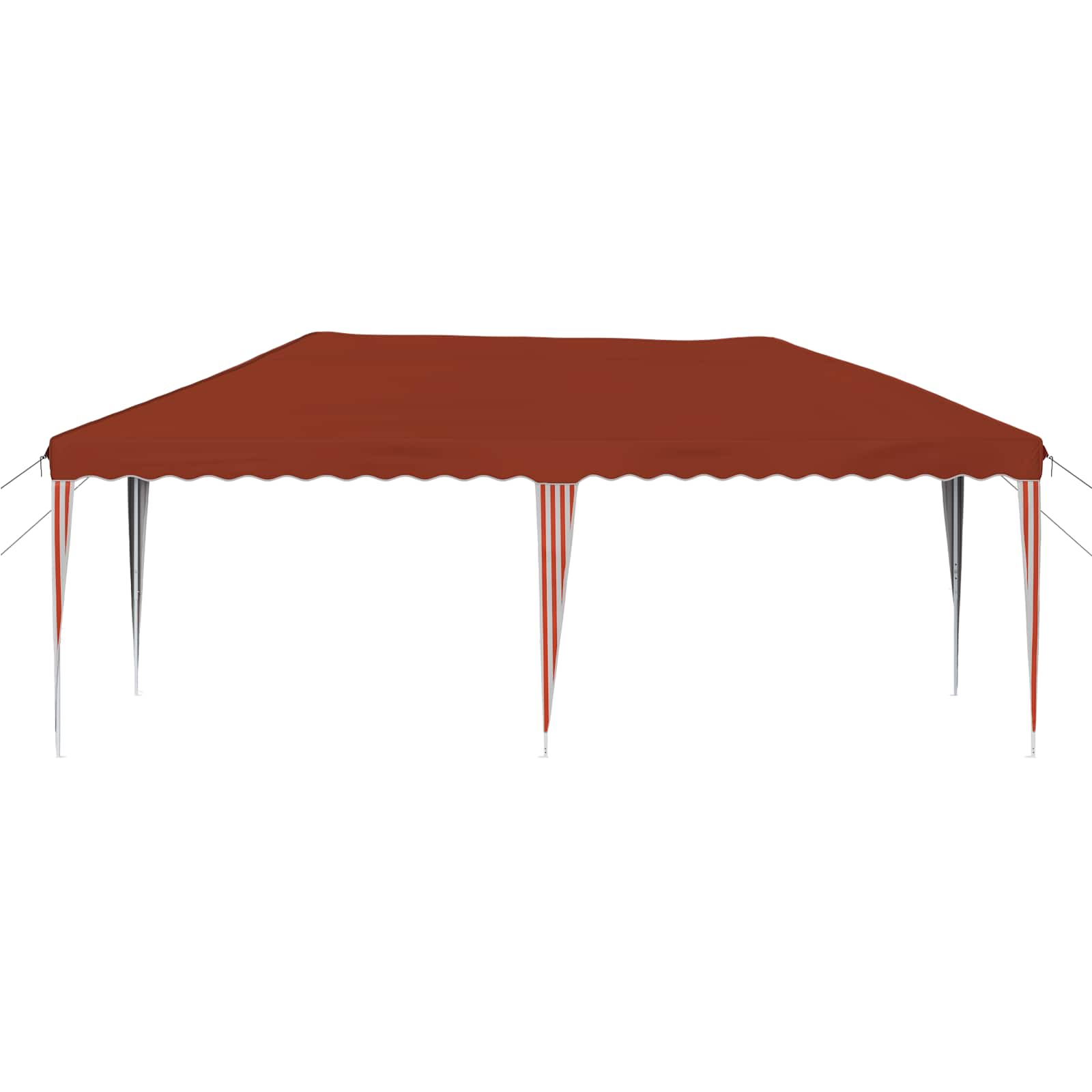 Rastezljivi šator za zabave 575 x 290 x 245 cm Terakota