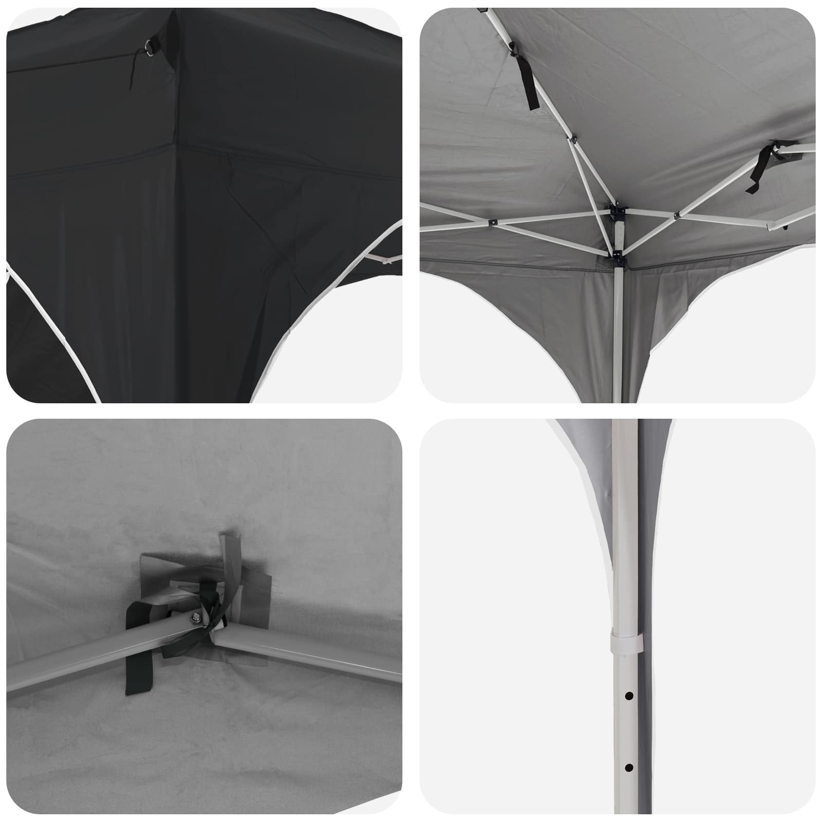 Rastezljivi šator za zabave Antracit 575 x 288 x 245 cm