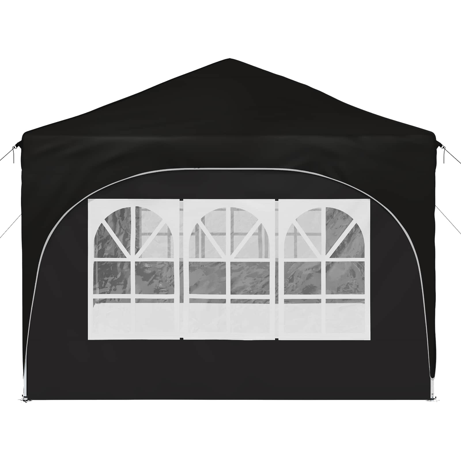 Rastezljivi šator za zabave Crna 575 x 288 x 245 cm