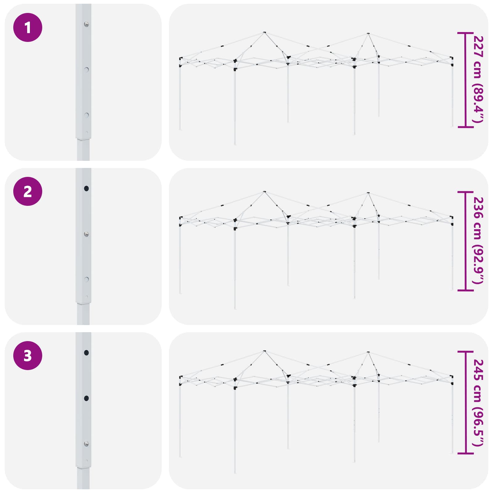 Rastezljivi šator za zabave Terakota 575 x 288 x 245 cm