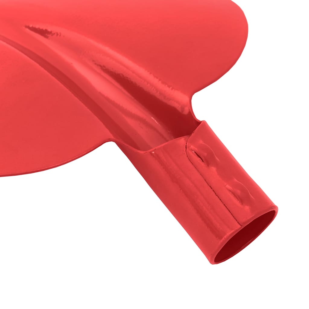 Glava lopate 4 pcs Crvena 32 x 24,5 cm Čelik s prahom premazan