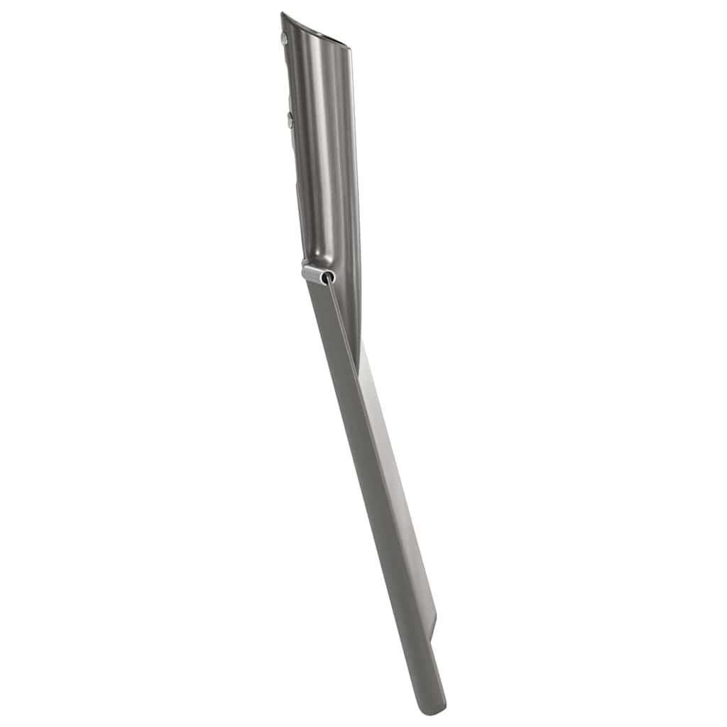 Glava lopate 4 pcs Srebrno 43 x 17 cm Čelik s prahom premazan