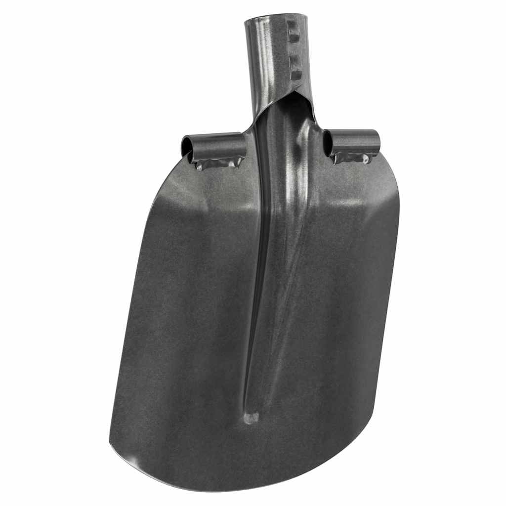 Glava lopate 4 pcs Srebrno 33 x 21 cm Čelik s prahom premazan