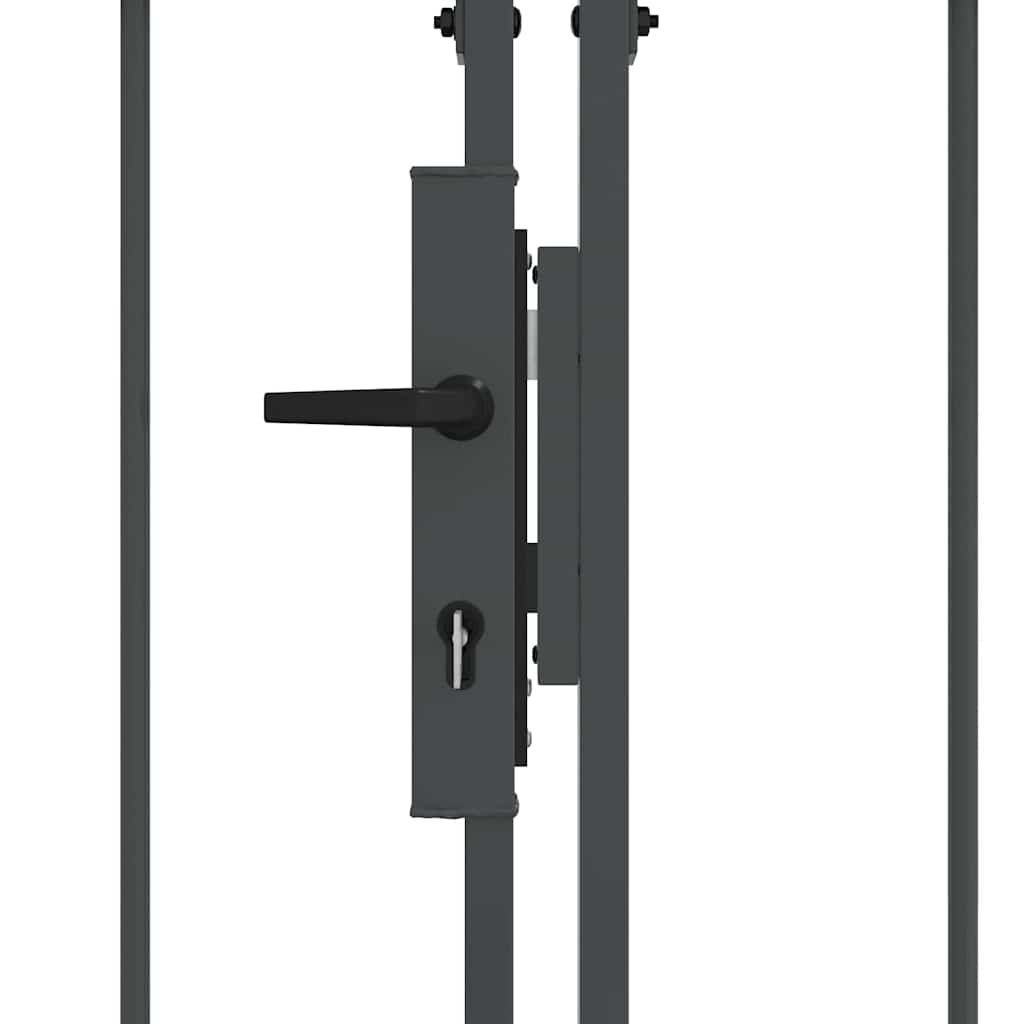 Vrata Ograde za Vrt s Arhivnim Vrh Assen Siva 400 x 125 cm