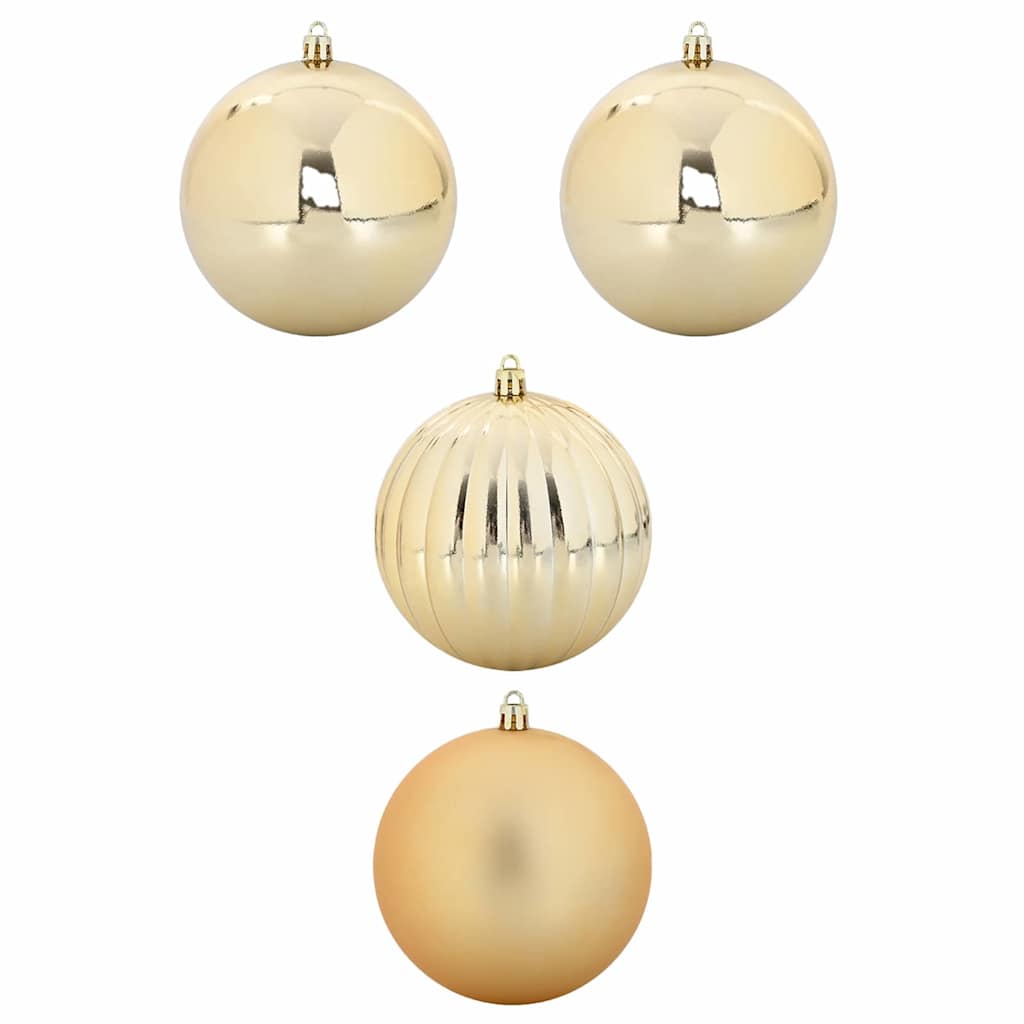 Set božićnih kuglica XXL 4 pcs Zlatno Plastika