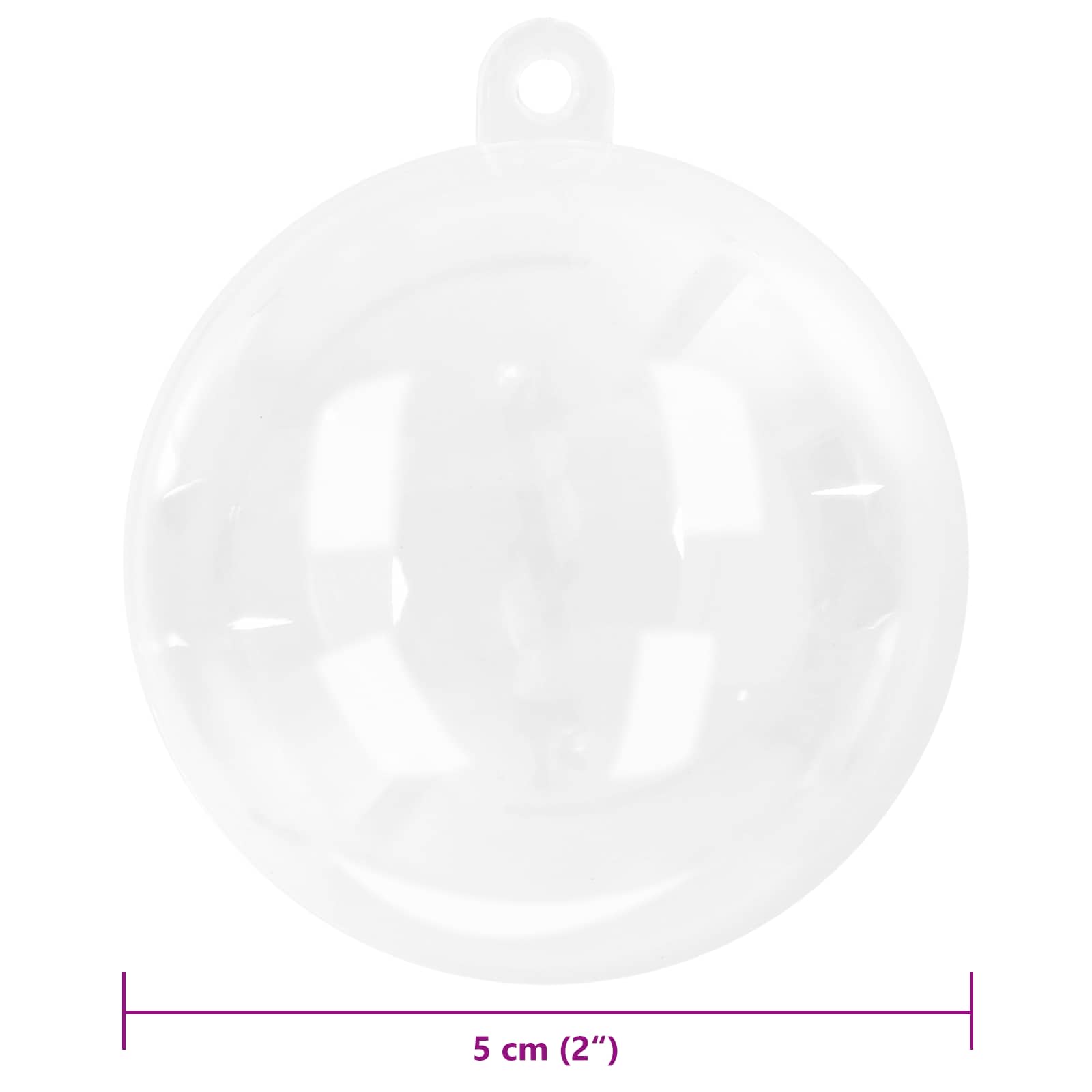 Set Božićnih Ukrasnih Kuglica 50 pcs *Transparent*an Ø 5 cm