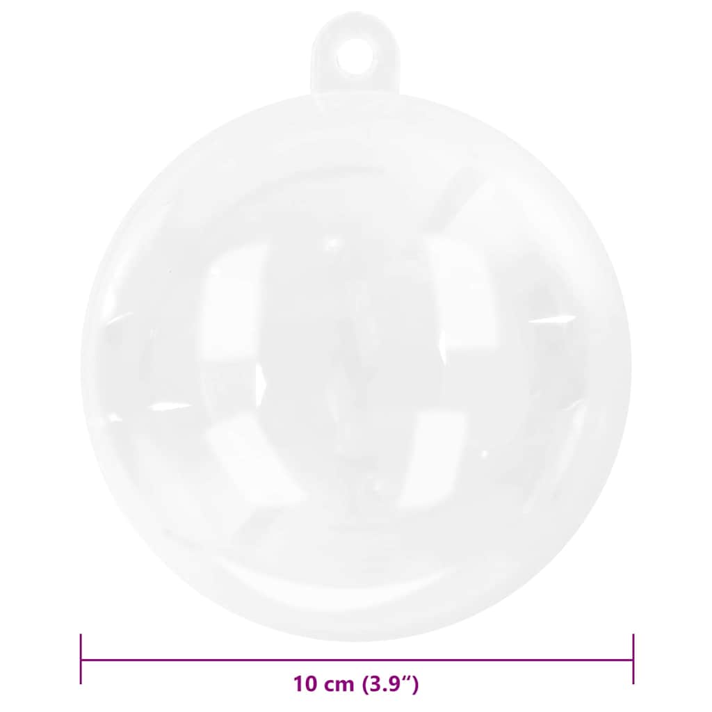 Set Božićnih Ukrasnih Kuglica 25 pcs *Transparent*an Ø 10 cm