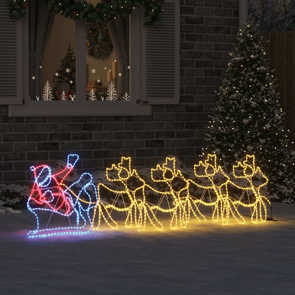 Božićna dekoracija s 1224 LED svjetlima Šareni 69 x 79 cm PVC