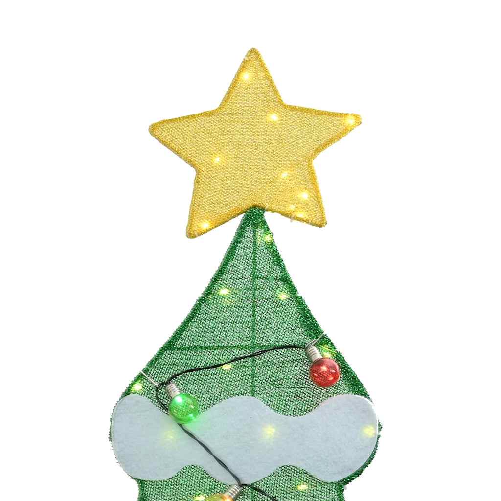 Osvijetljeni božićni bor s 3 poklon kutije 2D topla bijela