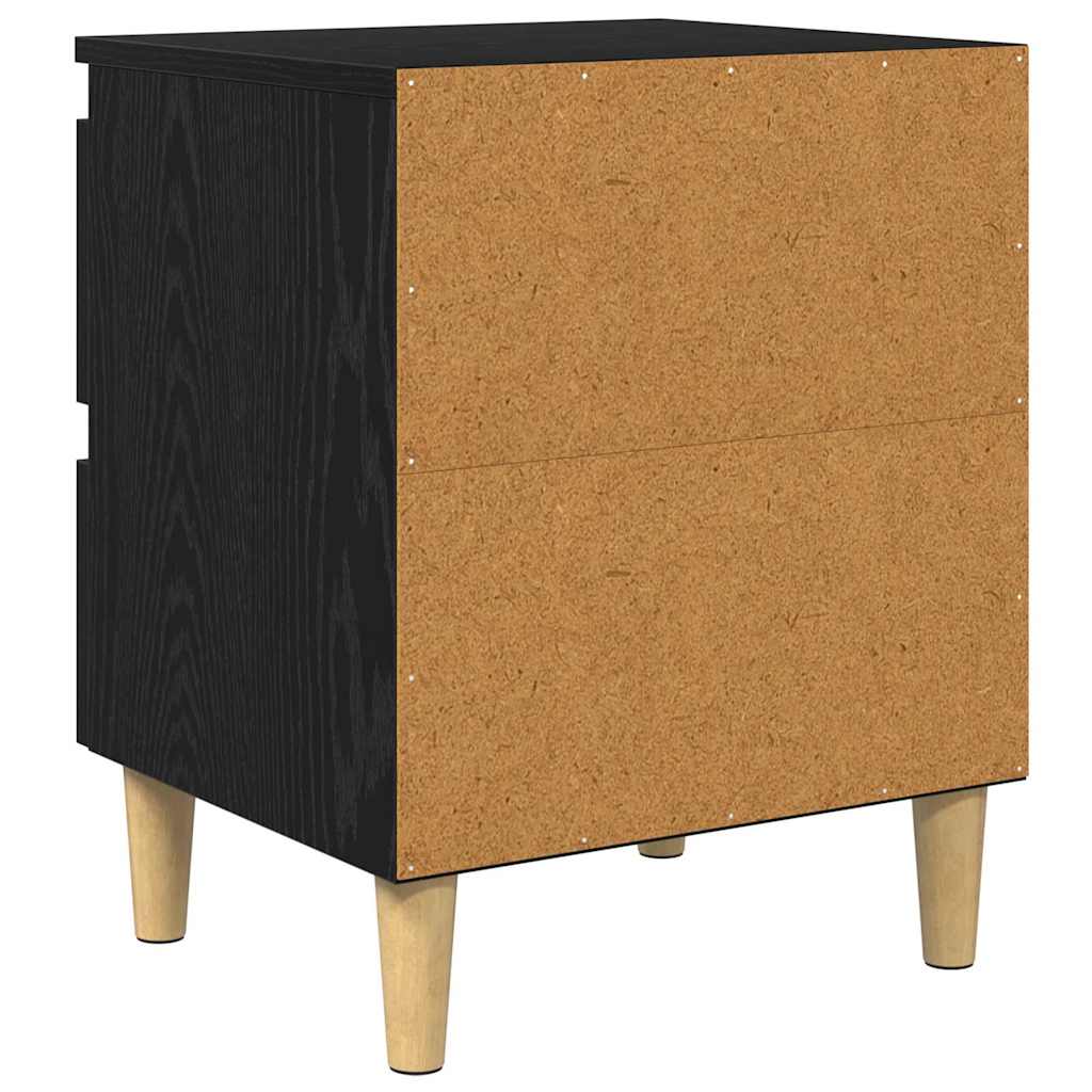 Ormarić za krevet Crni hrast 40 x 35 x 50 cm Konstruirano drvo