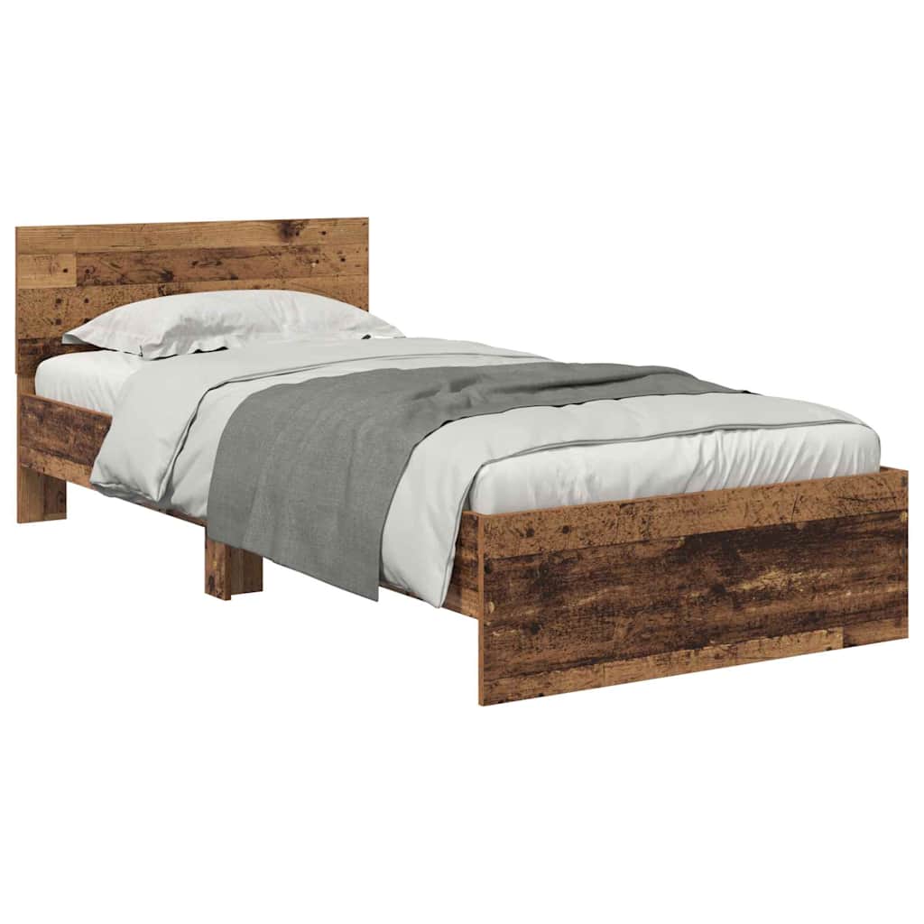 Krevetna konstrukcija Staro drvo 90 x 190 cm Konstruirano drvo