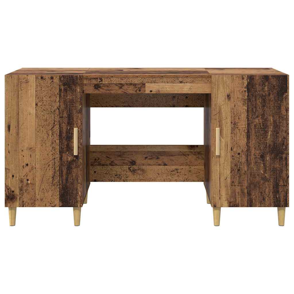 Stol s policom Staro drvo 140 x 50 x 75 cm Konstruirano drvo