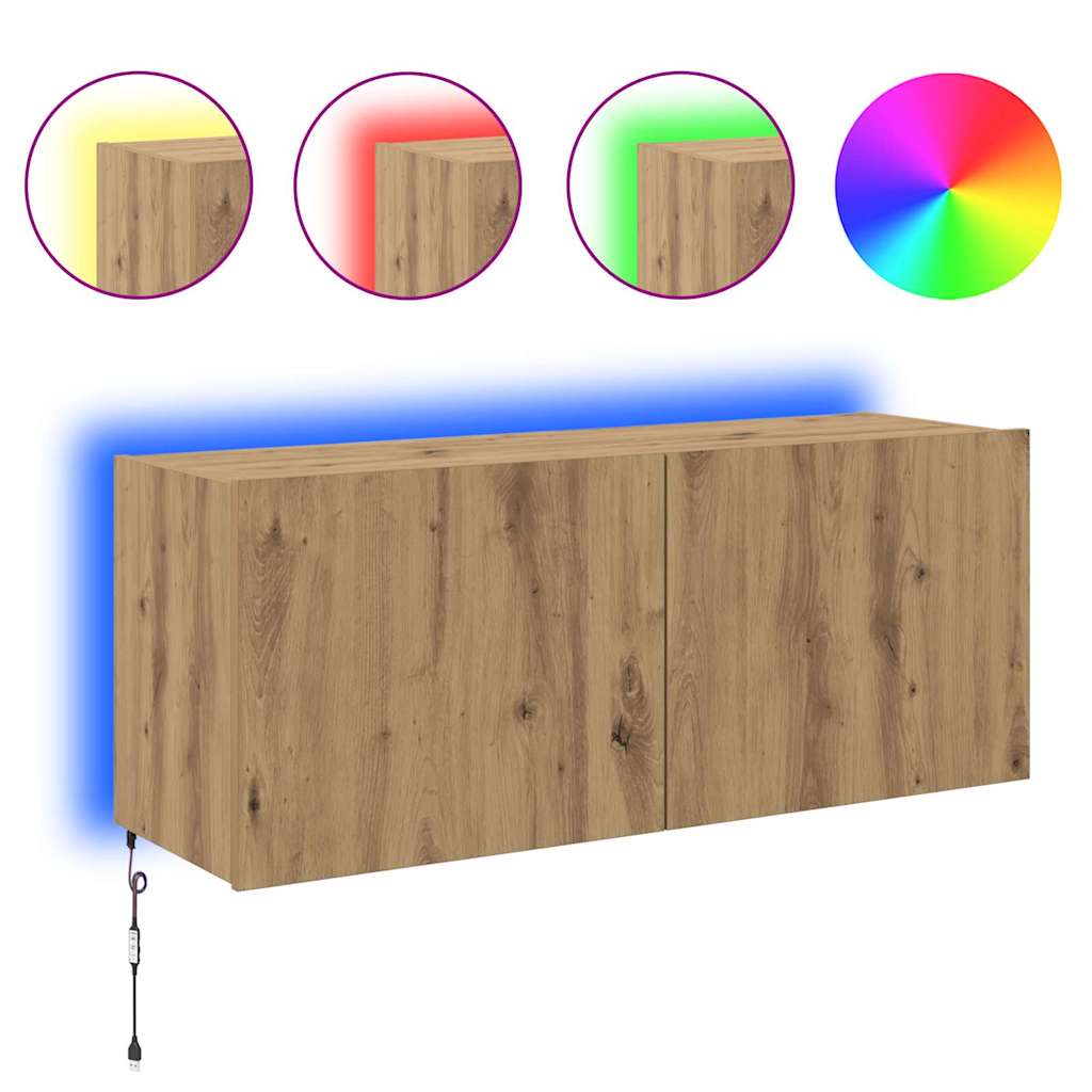 TV zidni ormar Zidne Umjetnički hrast 100 x 35 x 41 cm