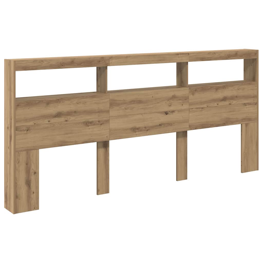 Uzglavlje Umjetnički hrast 220 x 17 x 102 cm Konstruirano drvo