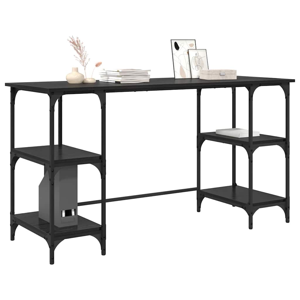 Stol Crni hrast Konstruirano drvo 140 x 50 x 75 cm