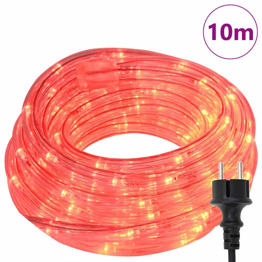 Svjetlosna uže s 240 LED svjetlima Crvena 10 m PVC