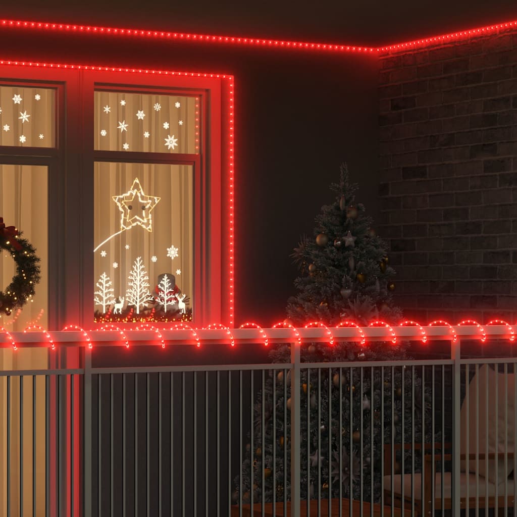 Svjetlosna uže s 480 LED svjetlima Crvena 20 m PVC