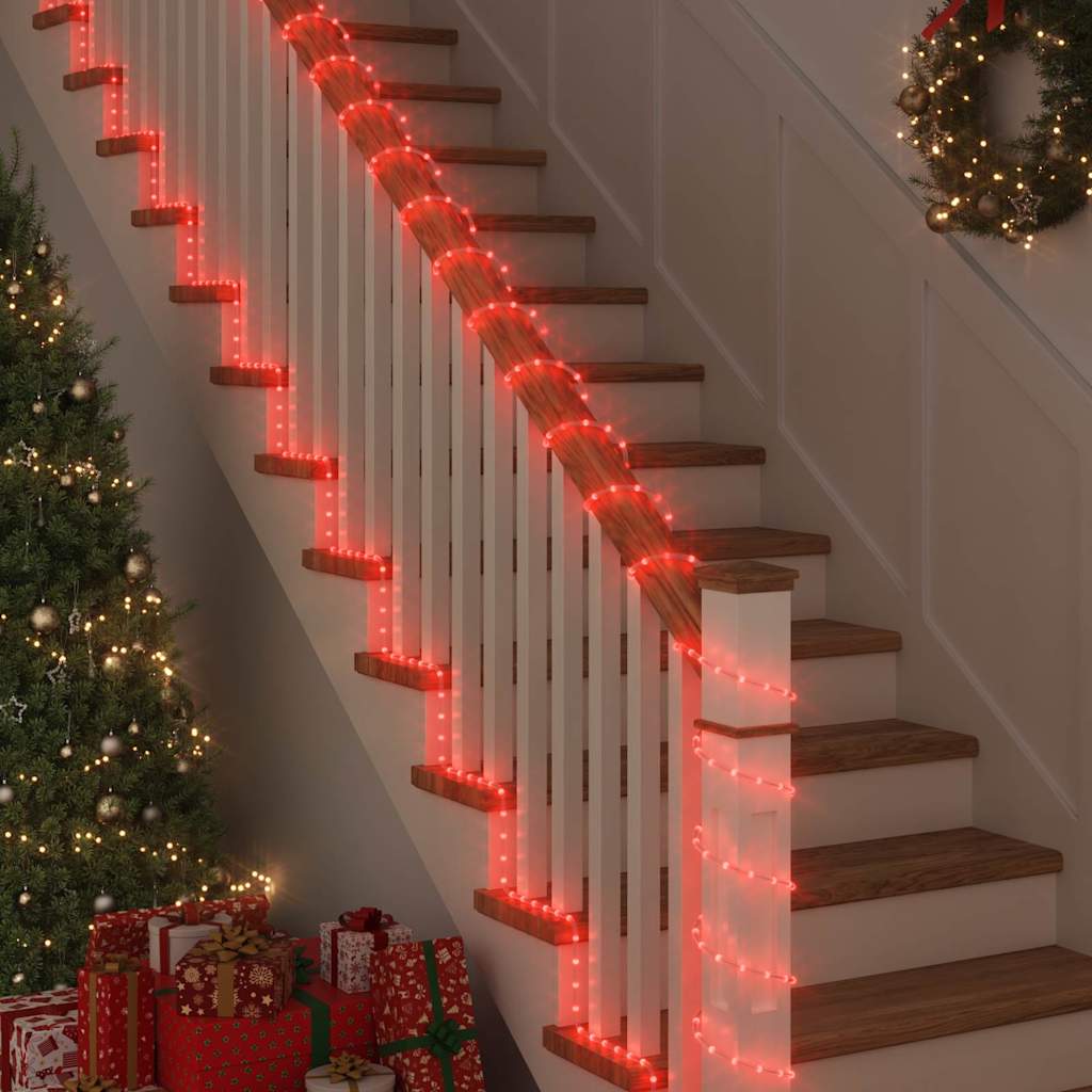 Svjetlosna uže s 1200 LED svjetlima Crvena 50 m PVC
