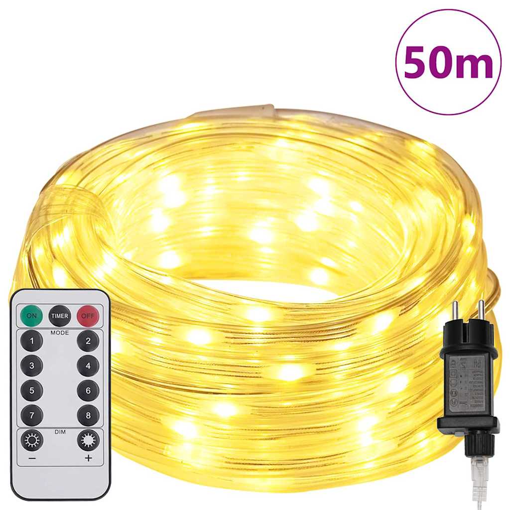 Svjetlosna uže s 1200 LED svjetlima Topla bijela 50 m PVC