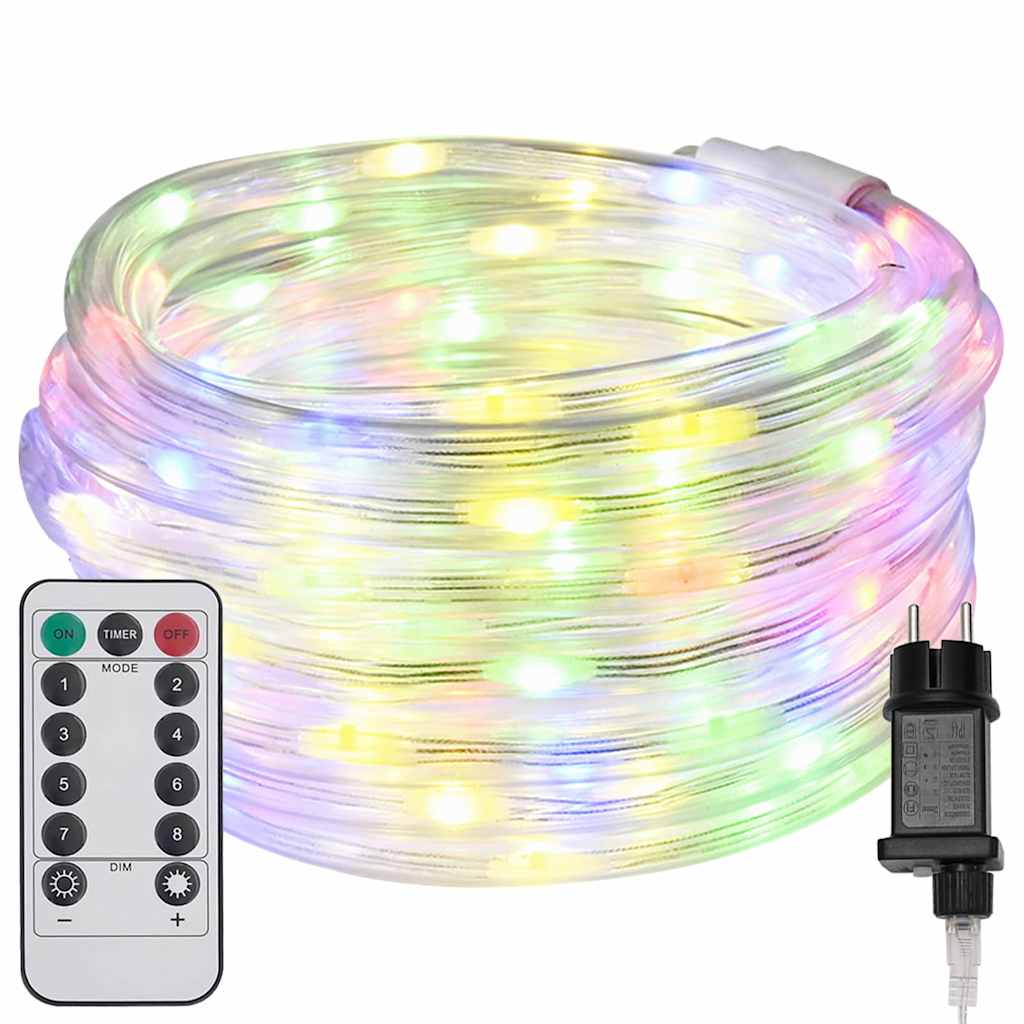 Svjetlosna uže s 240 LED svjetlima Šareni 10 m PVC