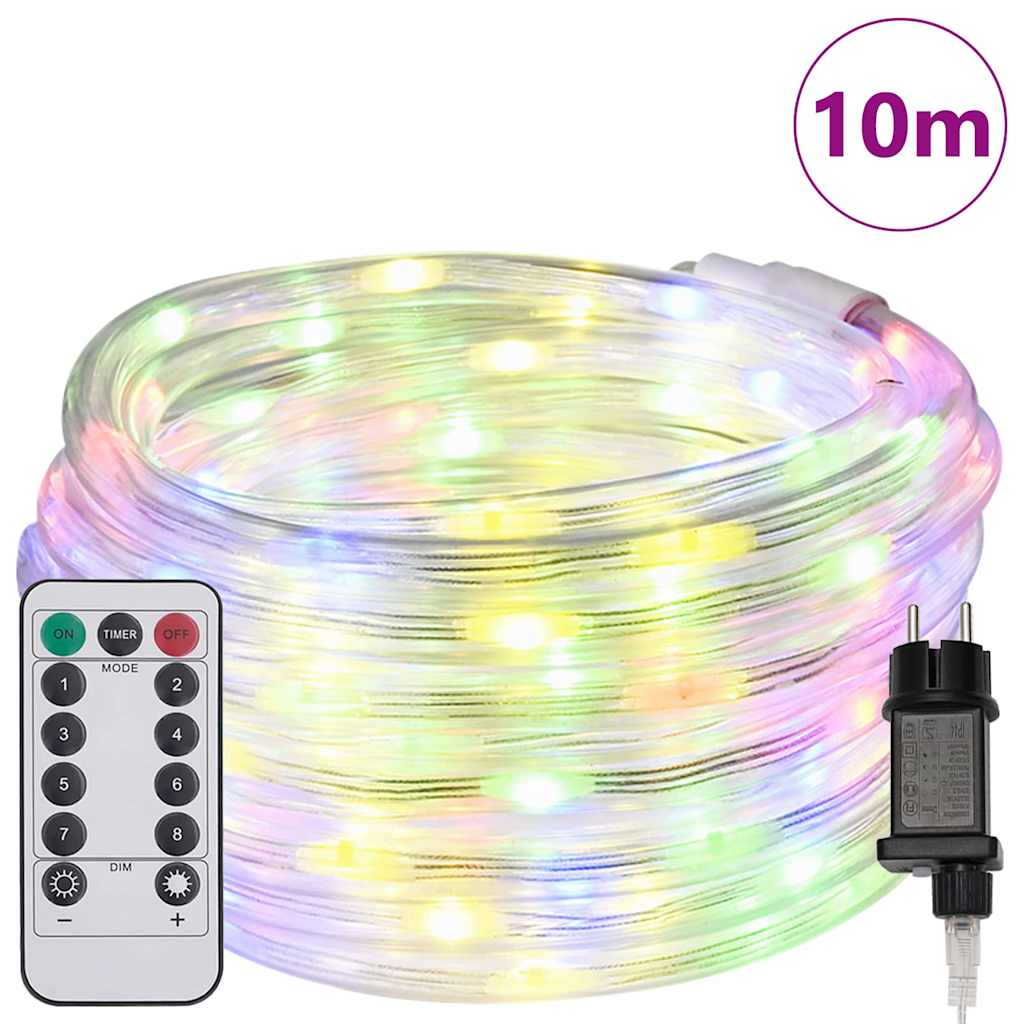 Svjetlosna uže s 240 LED svjetlima Šareni 10 m PVC