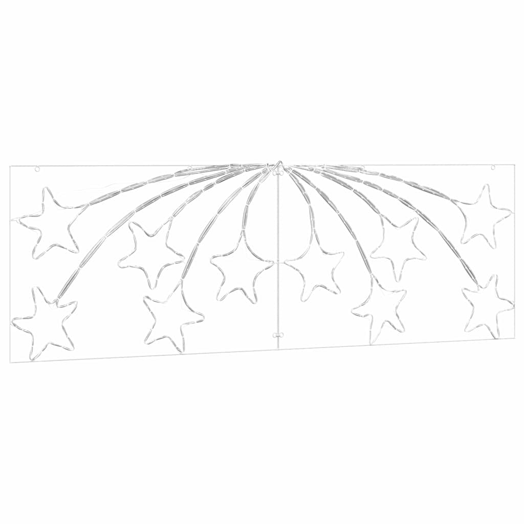 Božićna Zvijezda s 432 LED svjetlima Šareni 182 x 58 cm PVC
