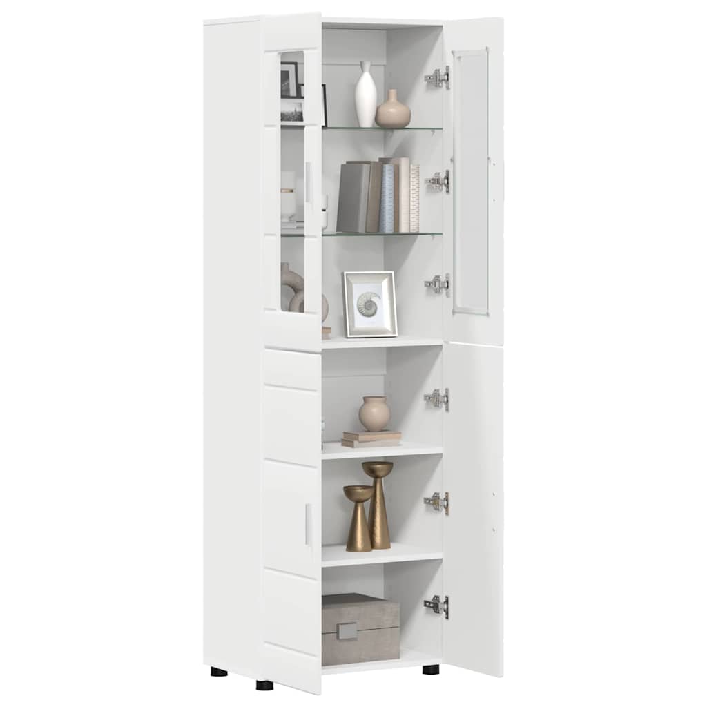 Highboard FLORIN Bijelo 60 x 35 x 182 cm Konstruirano drvo