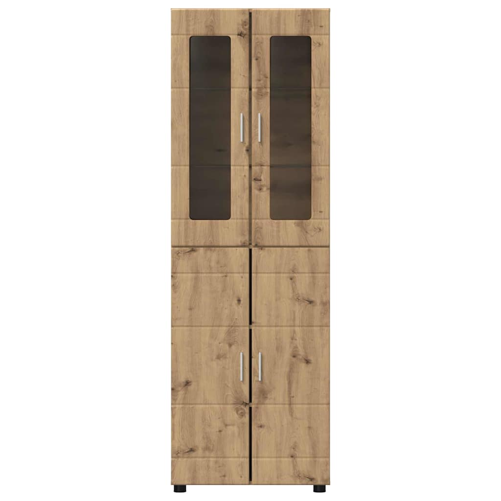 Highboard s policom FLORIN Umjetnički hrast 60 x 35 x 182 cm