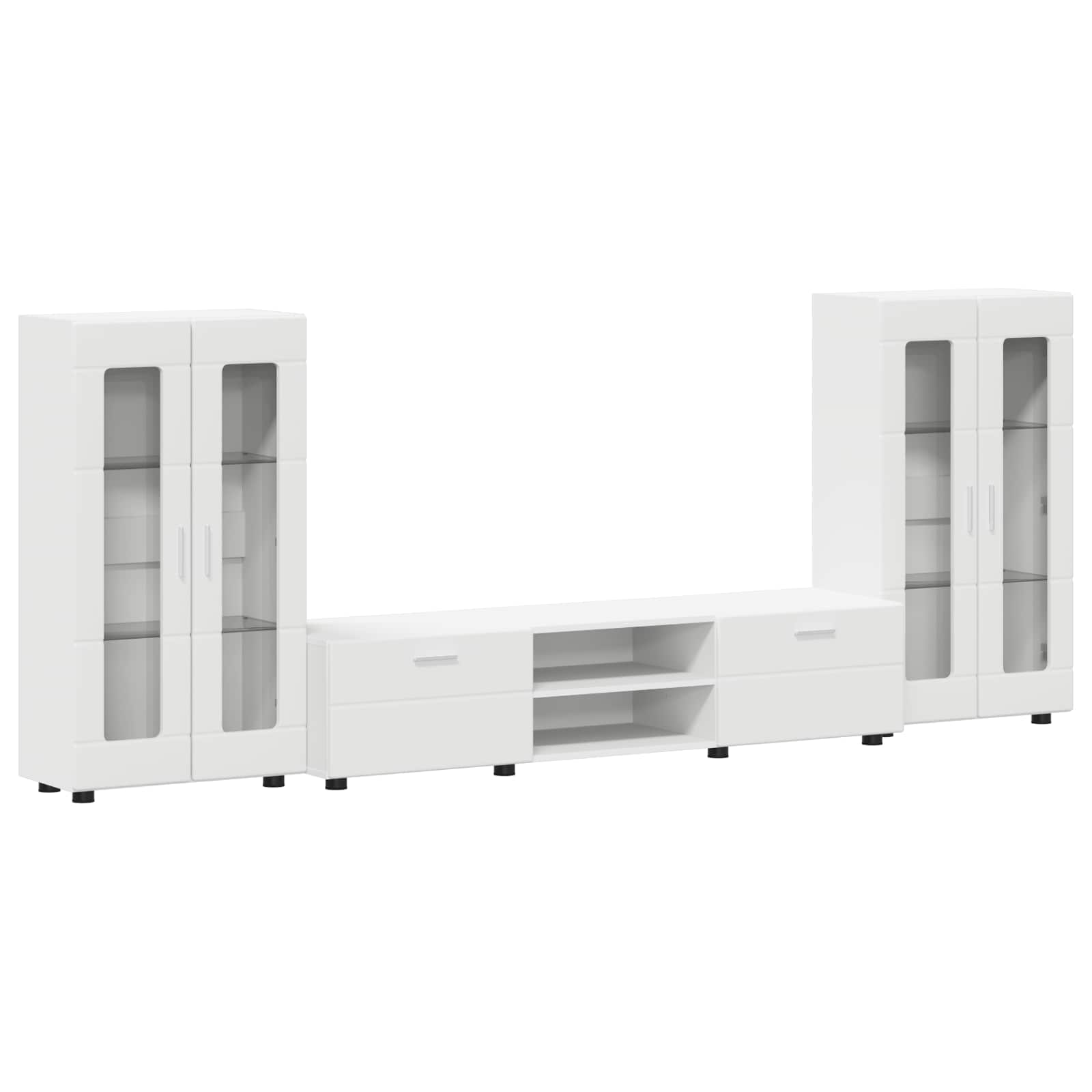 Set TV komoda FLORIN 3 kom. Bijelo Konstruirano drvo