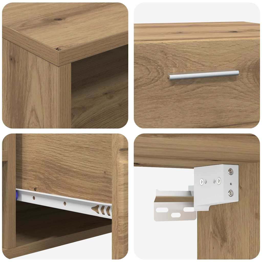 Set TV komoda FLORIN 3 pcs Umjetnički hrast Konstruirano drvo