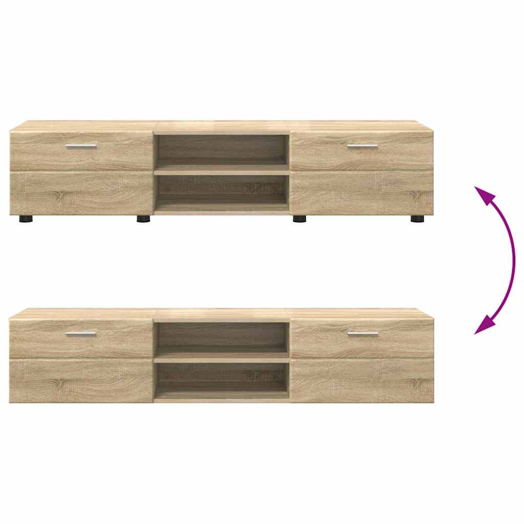 Set TV komoda Zidne FLORIN 3 pcs Sonoma hrast Konstruirano drvo