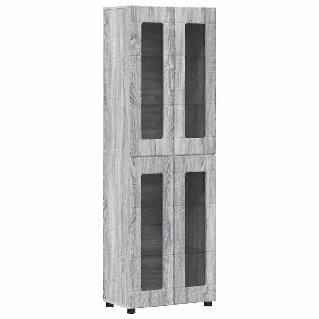 Set TV komoda Zidne FLORIN 3 pcs Siva Sonoma Konstruirano drvo
