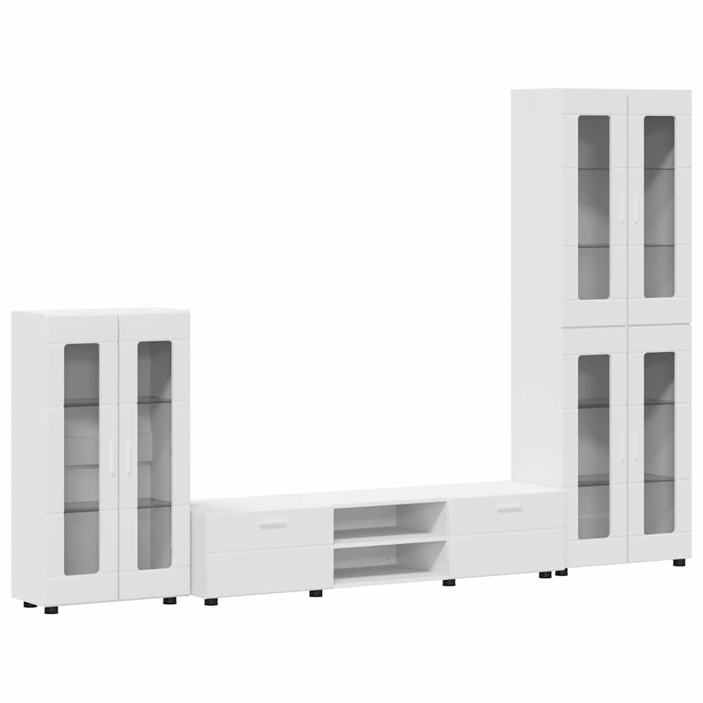 Set TV komoda FLORIN 3 kom. Bijelo Konstruirano drvo