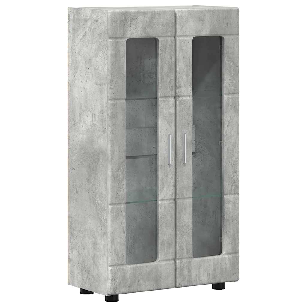 Set TV komoda FLORIN 3 pcs Betonski sivi Konstruirano drvo