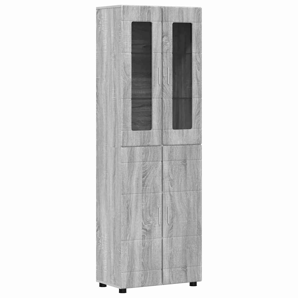 Set TV komoda Zidne FLORIN 3 pcs Siva Sonoma Konstruirano drvo