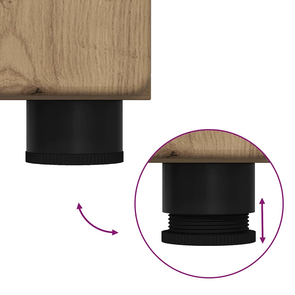 Set TV komoda FLORIN 3 pcs Umjetnički hrast Konstruirano drvo